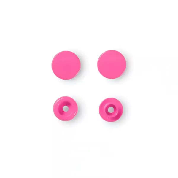 30 Prym Color Snaps – Pinke Druckknöpfe (Ø 12,4 mm) für Kleidung & Accessoires