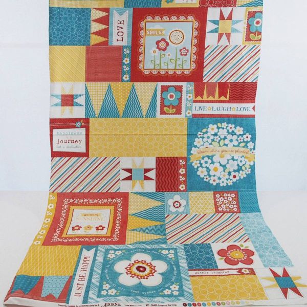 Baumwolle Appli Patches bunt - Serie Juicy Fruit 50x110cm