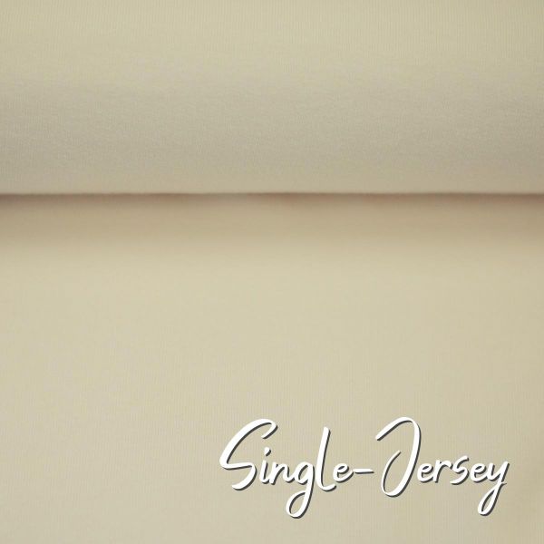Single Jersey creme beige - Baumwolljersey VANESSA von Swafing