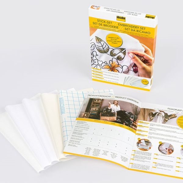 Vlieseline Stick-Set – 5 Bögen Stickvlies A3