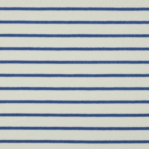 Sommerfrottee mit Streifen weiß blau - Terry Cloth Stripes lightblue