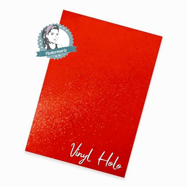 Vinylfolie Glitzer rost rot A4 – Plotterfolie von Plottermarie für innen & außen Glitter Funkelfolie