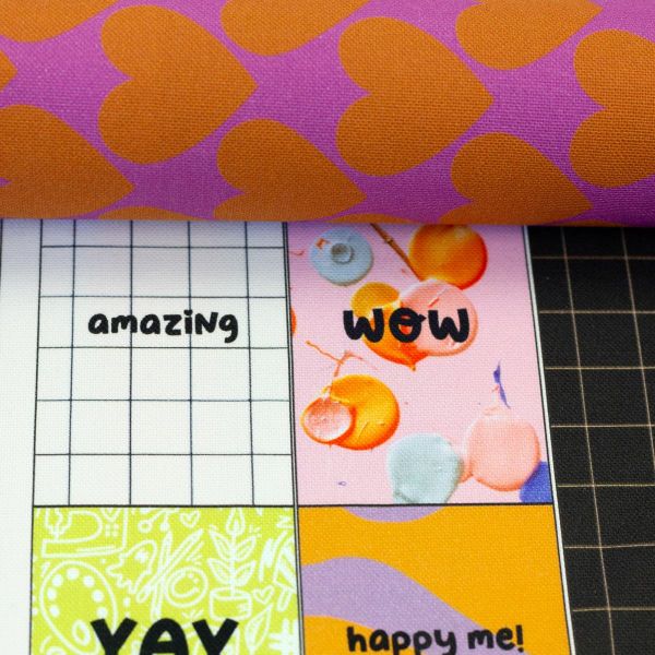 DIY Nähset Cherry Picking Bag Popcorn und Tiger - Beutel Tasche Panel 95x140cm