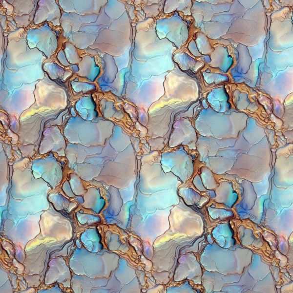 Oxford Gewebe für Taschen - Flowing Bloom - Marmor pastell – Design von Sarah Mariam für Swafing