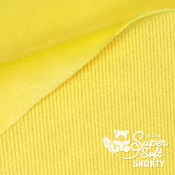 Kullaloo Plüsch SuperSoft Shorty gelb - Silky Minky Kuschel Nicki 100x75cm