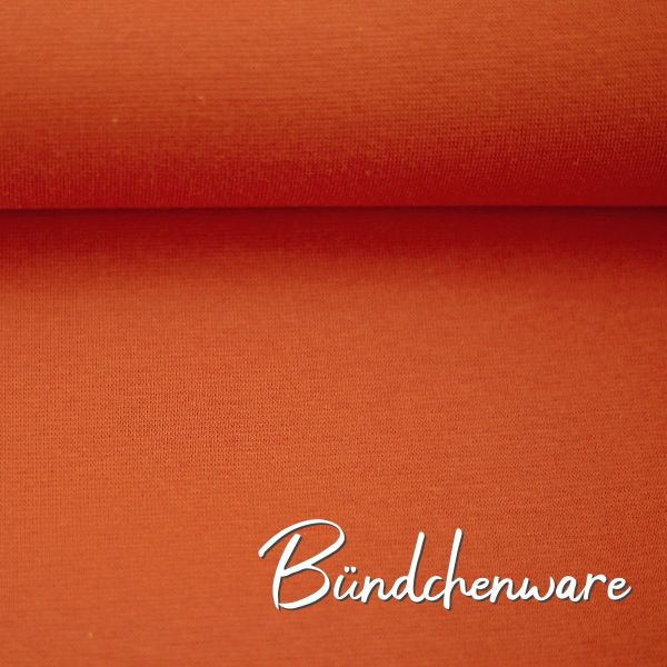 Bündchen glatt im Schlauch orange - HEIKE von Swafing