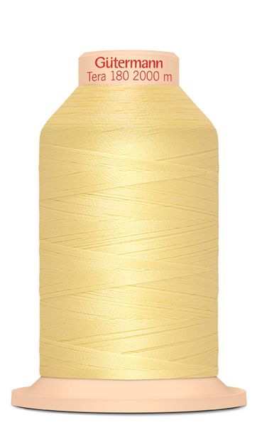 feines Overlock Garn Tera 180 gelb Fb. 578 – 2000m Coverlock Overlockkonen von Gütermann Nähseide