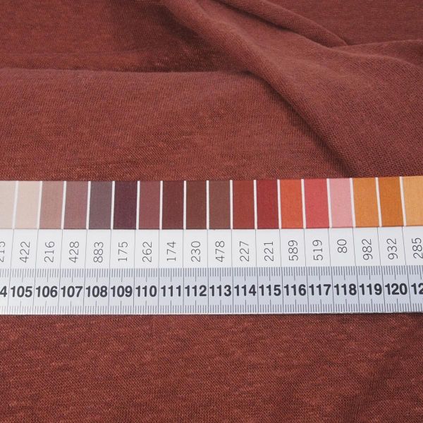 Leinen Strick rost rotbraun - Mind the Maker Fine Linen Knit Bottle Sienna Feinstrick