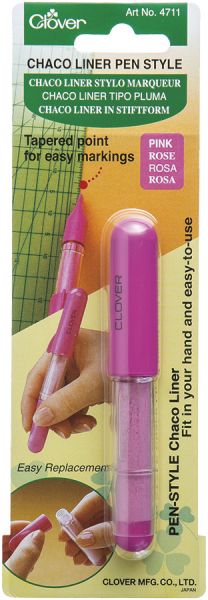 Clover Kreiderad pink Schnittmuster übertragen – Kreide Stift nachfüllbar Chaco Liner Pen