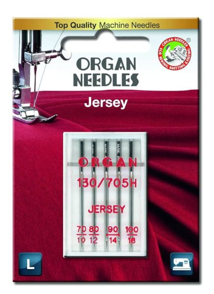 ORGAN Nähmaschinen Nadeln – Jersey Mix 70/10 – 100/16 – für Jersey und Strick