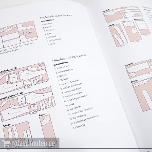 Hosen nähen – Damenschnitte in Größe 34-46 mit 4 Schnittmusterbogen