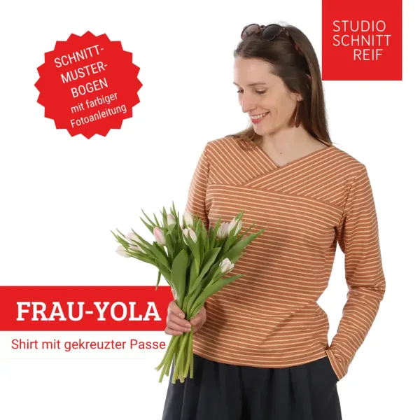 Schnittmuster FRAU YOLA • Shirt mit Passe von Studio Schnittreif • Gr. XS-XXL