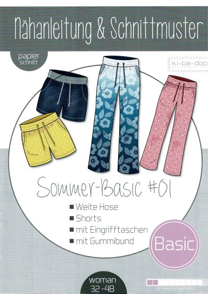 Schnittmuster Hose und Short – Mix & Match von KiBaDoo Gr. 32-48