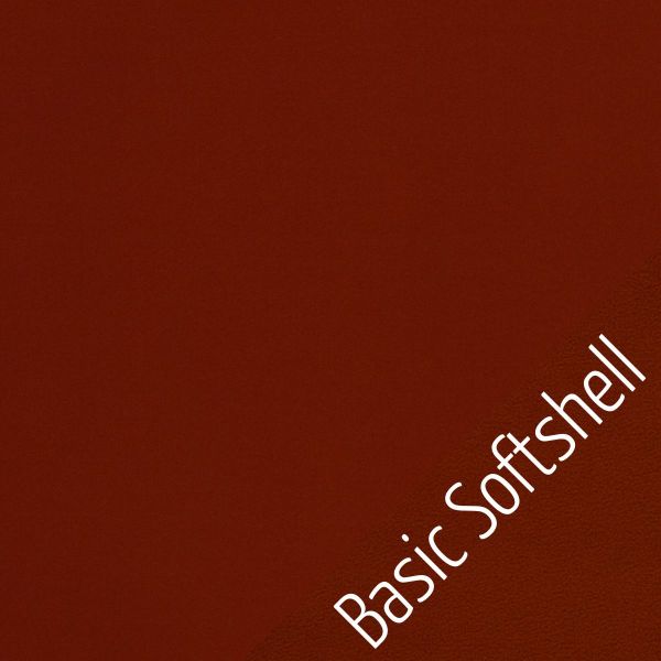 Basic Softshell uni rost rotbraun – Outdoorstoff für Jacken Taschen & Co leicht elastisch
