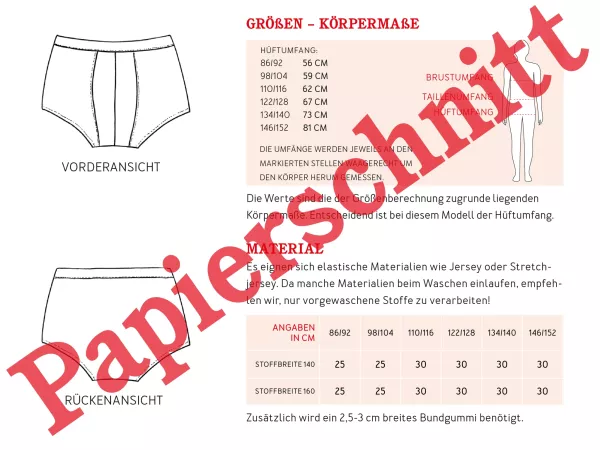 Schnittmuster Kids JOHN • Bequeme Pants für Jungen von Studio Schnittreif • Gr. 86/92-146/152