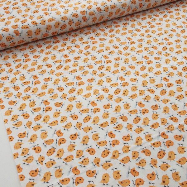 Baumwolle kleine Küken Bauernhof gelb – On the Farm by Terry Runyan