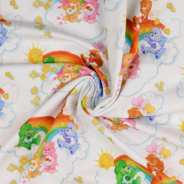 Jersey Glücksbärchis Regenbogen Wolken Sonnenschein - Care Bears