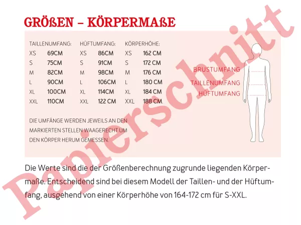 Schnittmuster HERR JOJO • Jogginghose für Herren von Studio Schnittreif • Gr. XS-XXL Sweathose