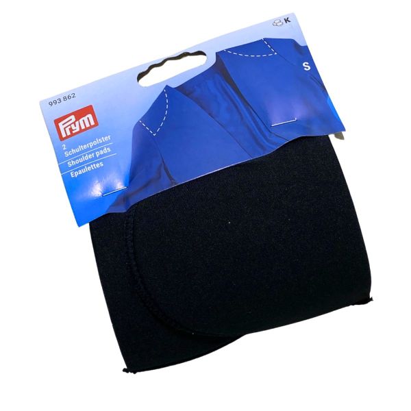Schulterpolster S - halbmondförmig schwarz - 2 Stück