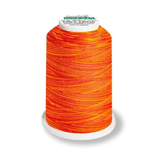 Aerolock 125 Multicolor coral fish - 1200m Miniking von Madeira orange - Overlock Garn