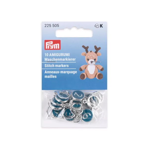 Prym Maschenmarkierer Amigurumi 0–9 – 10 Maschenmarker aus Metall