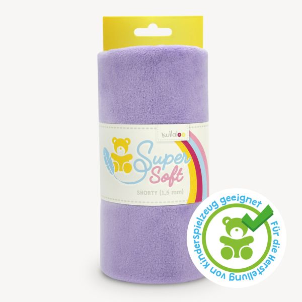 Kullaloo Plüsch SuperSoft Shorty flieder - Silky Minky Kuschel Nicki 100x75cm