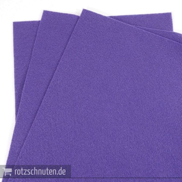 Bastelfilz lila violett A4 20x30cm – Folia Filz feine Wollqualität