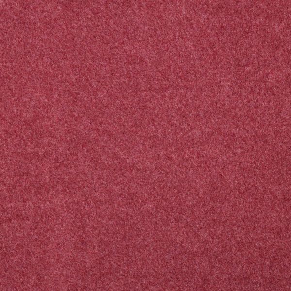 Bio Baumwollfleece – Dunkelrot Melange – warmer, flauschiger Baumwollstoff für Hoodies & Jacken