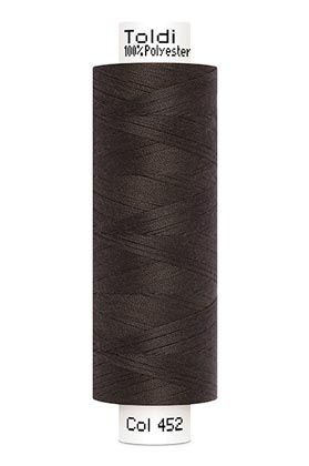 großes Rolle Nähgarn dunkelbraun Fb. 452 - 500m Gütermann Allesnäher - Toldi Nähseide