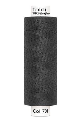 großes Rolle Nähgarn dunkelgrau Fb. 701 - 500m Gütermann Allesnäher - Toldi Nähseide