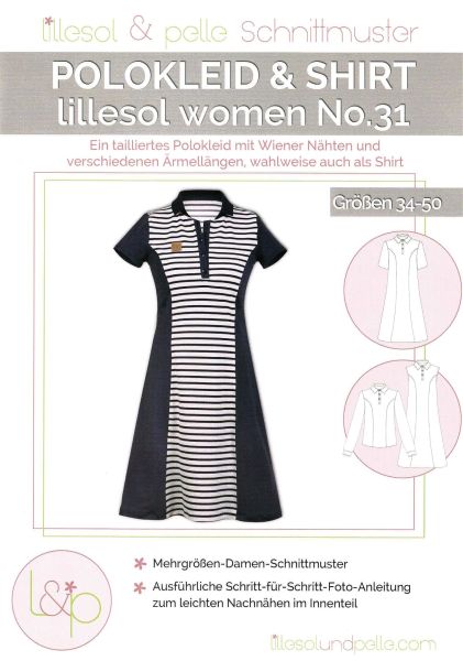 Schnittmuster Polokleid Shirt Lillesol women No.31