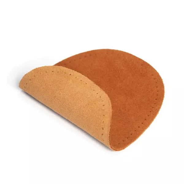2 Reparatur Patches Velourleder camel hellbraun oval 14x10cm für Ellenbogen Knie Leder Flicken