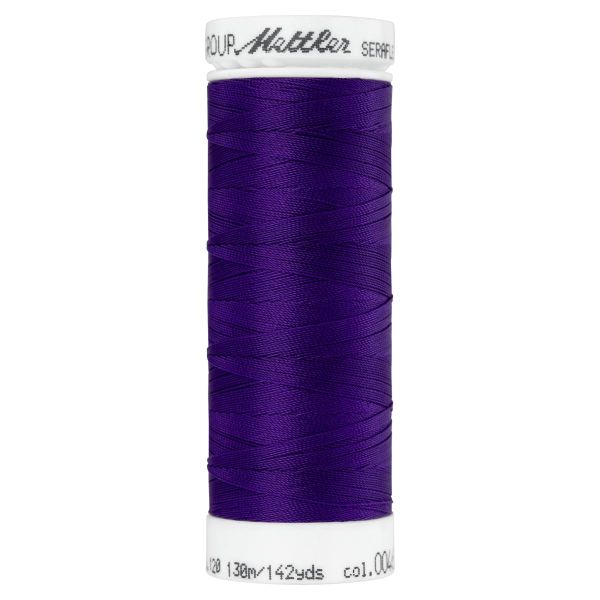 Seraflex Elastikgarn violett lila - 130m Nähgarn für elastische Nähte No.120 von Mettler