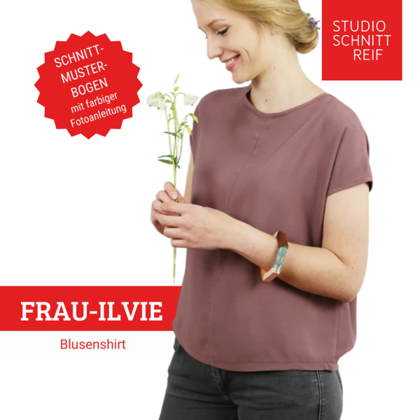 Schnittmuster FRAU ILVIE • Blusenshirt von Studio Schnittreif • Gr. XS-XL