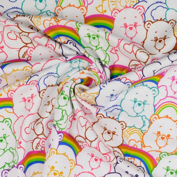 Jersey Glücksbärchis Regenbogen kunterbunt - Care Bears