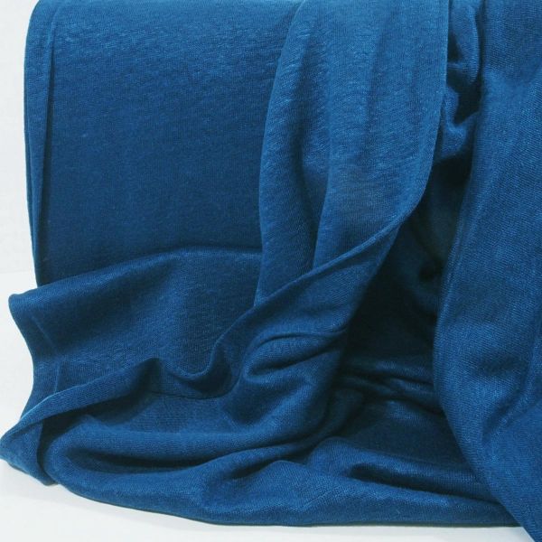 Leinen Strick petrol blau - Mind the Maker Fine Linen Knit Ocean Feinstrick