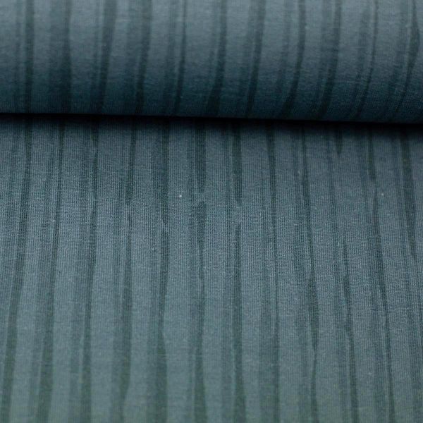 Sweat Streifen graublau - Go Nuts STRIPE by Thorsten Berger Komibstoff zum Eichhörnchen