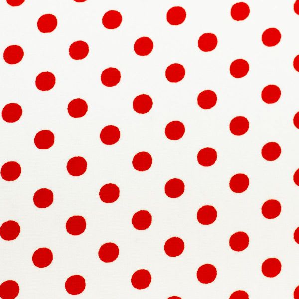 Baumwolle Punkte weiß rot - Cotton Polka Dots Rotenburg von Swafing