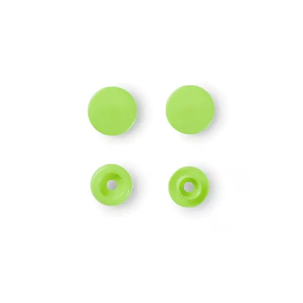 30 Prym Color Snaps – Apfelgrüne Druckknöpfe (Ø 12,4 mm) für Kleidung & Accessoires