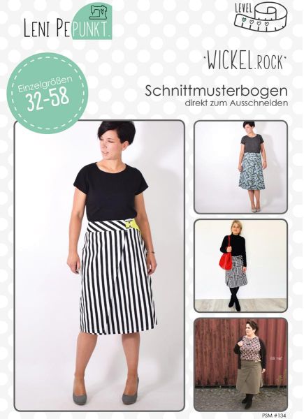 Schnittmuster WICKEL.rock - eleganter Rock mit sportlicher Wickeloptik Gr. 32-58