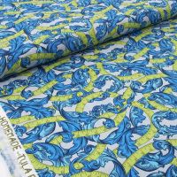 Baumwolle Homemade Maßband Blätter blau grün – Tula Pink by Free Spirit Baumwolle Homemade Maßband Blätter blau grün – Tula Pink by Free Spirit