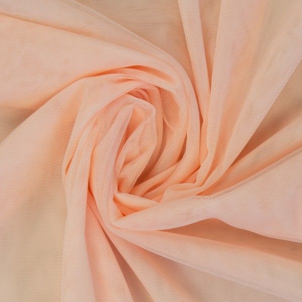 Softtüll in peach - weicher feiner Tüll für Ballerina Petticoat Schultüte Brautmode & Deko