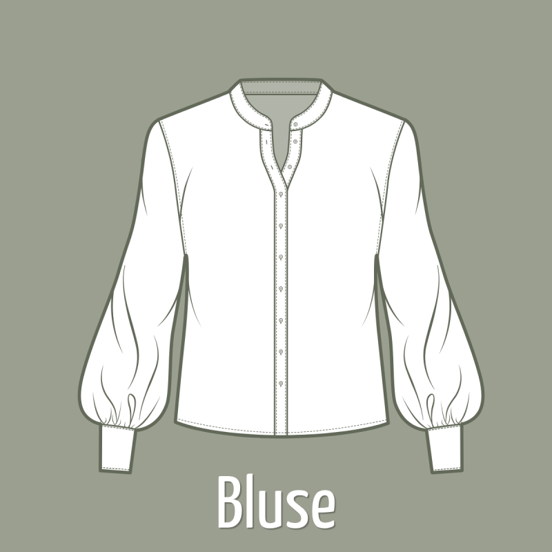 Blusenstoffe und Schnittmuster