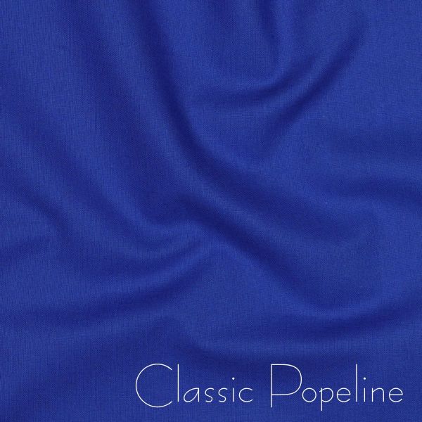Baumwollstoff uni royalblau - Baumwolle Popeline – Cotton Poplin cobalt