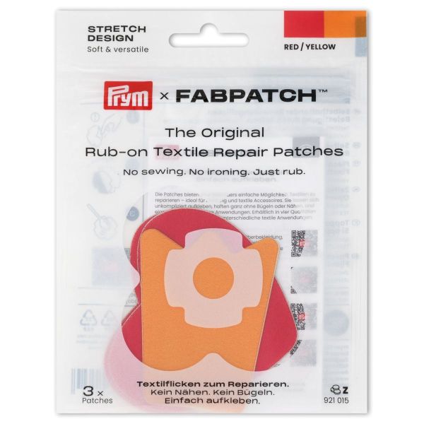 Prym x FabPatch Stretch Design Reparaturflicken Herz & Krone 3 Stück