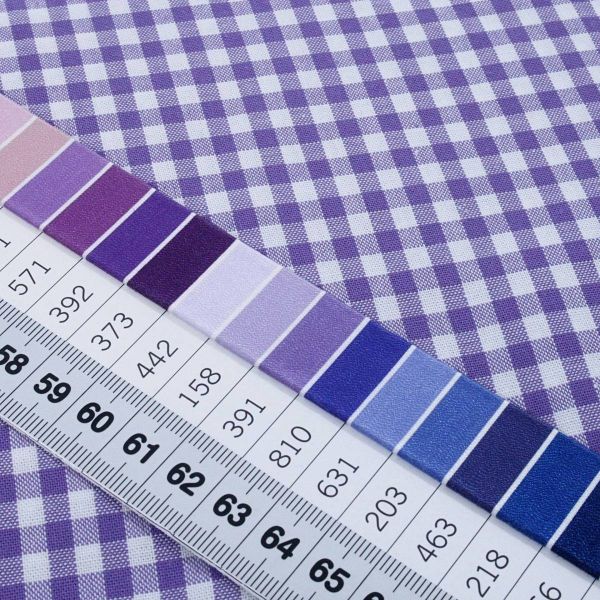 SALE - Baumwolle Vichy Karo 5mm violett – Georgsdorg von Swafing