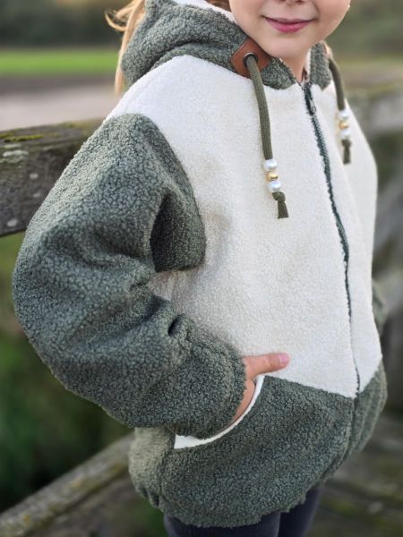 Teddy Bouclé Lämmchen Schaf Fellimintat smaragd - Deko Boucle Kodiak von Swafing