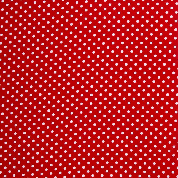 Baumwolle Punkte rot weiß - Cotton Polka Dots Rotenburg von Swafing