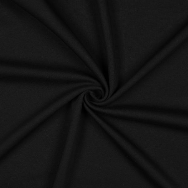 Alpenfleece uni schwarz – kuschelweicher Babysweat Nicki Wintersweat