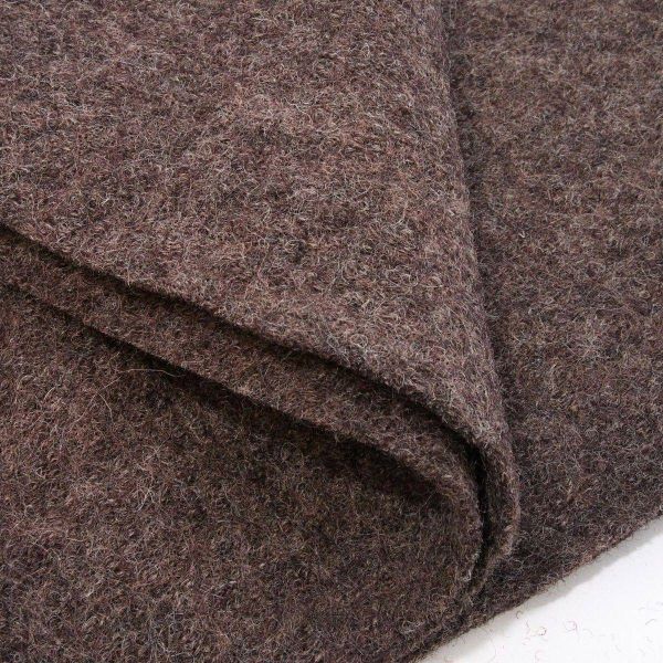 Klassischer Walkloden aus 100% Wolle braun – Wollwalk Naomi melange von Swafing